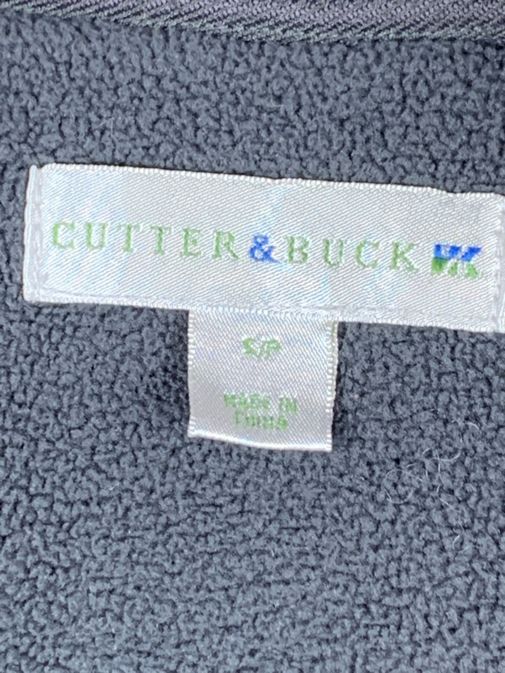 Cutter & Buck Black Fleece Vest Womens SP Petite Small Full Zip Golf - Picture 7 of 15